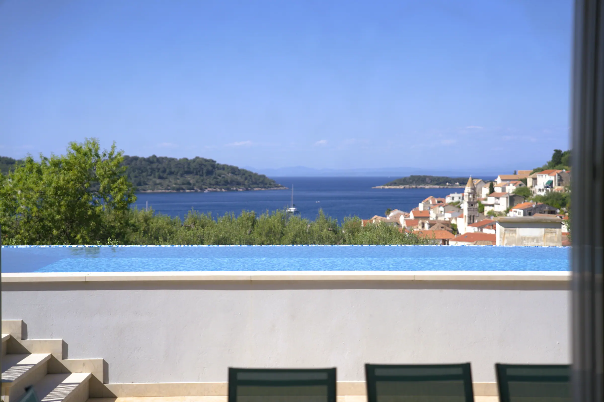 Terasa, Villa Topaz, Blue Villas, otok Vis